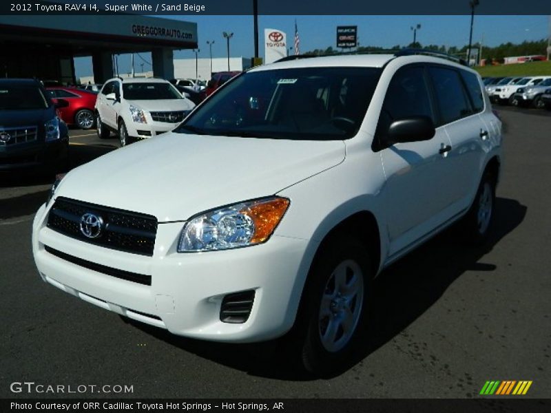 Super White / Sand Beige 2012 Toyota RAV4 I4