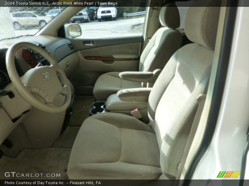 Arctic Frost White Pearl / Fawn Beige 2004 Toyota Sienna XLE
