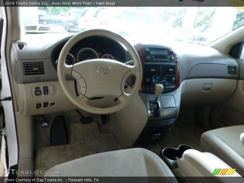 Arctic Frost White Pearl / Fawn Beige 2004 Toyota Sienna XLE