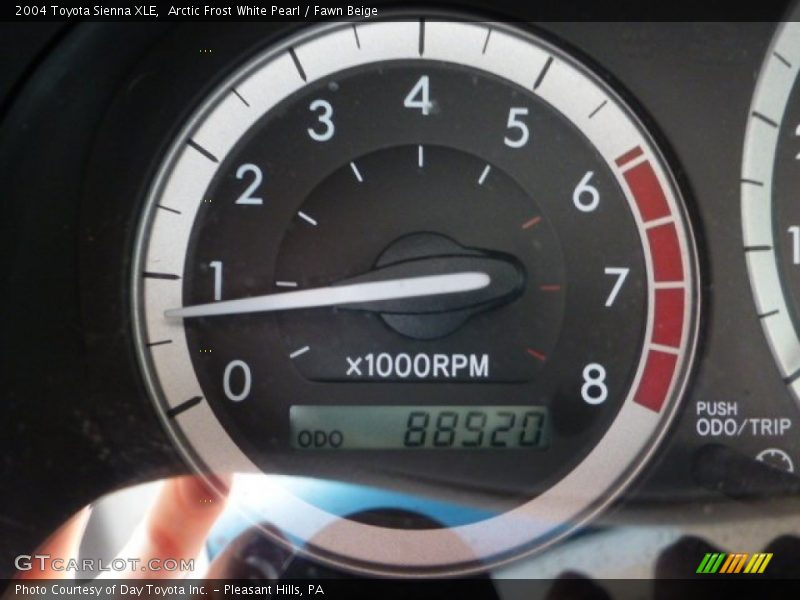 Arctic Frost White Pearl / Fawn Beige 2004 Toyota Sienna XLE