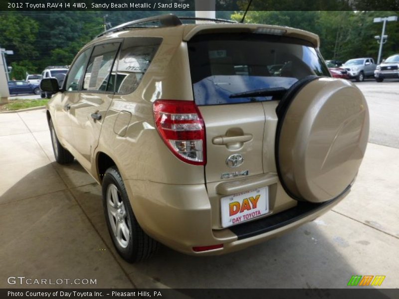 Sandy Beach Metallic / Sand Beige 2012 Toyota RAV4 I4 4WD