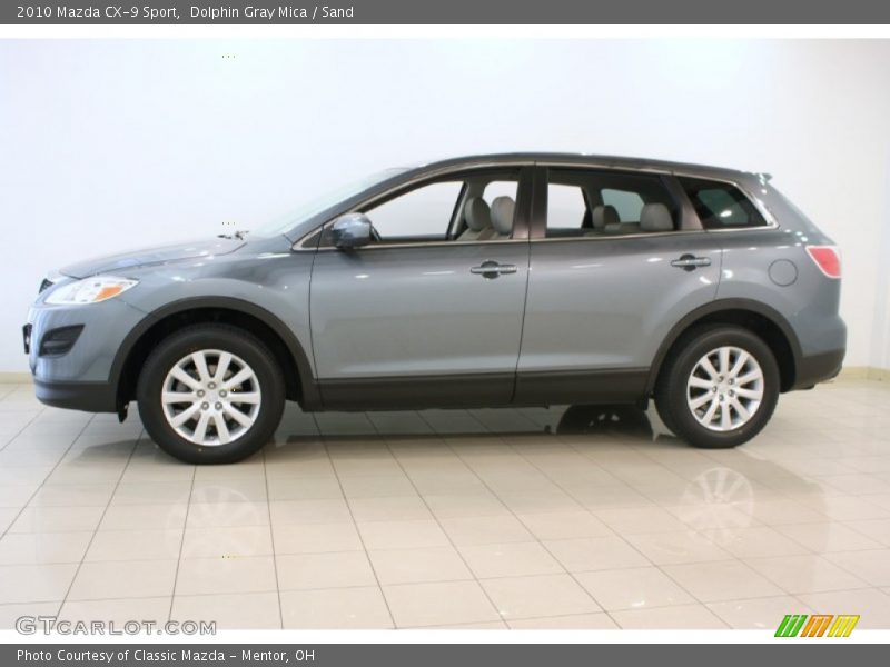 Dolphin Gray Mica / Sand 2010 Mazda CX-9 Sport