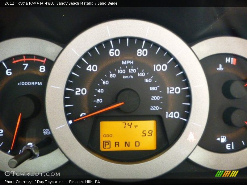 Sandy Beach Metallic / Sand Beige 2012 Toyota RAV4 I4 4WD