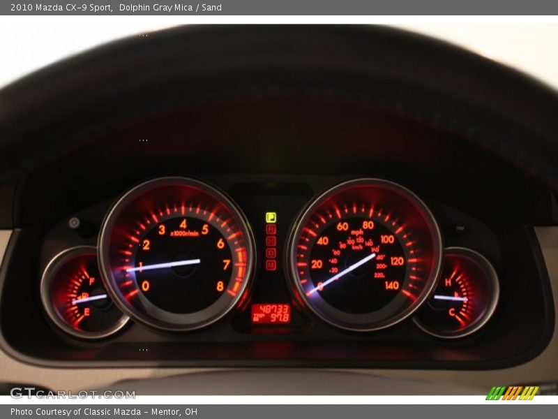 Dolphin Gray Mica / Sand 2010 Mazda CX-9 Sport