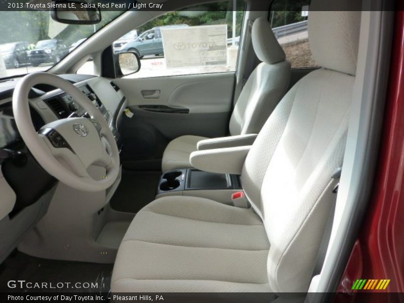 Salsa Red Pearl / Light Gray 2013 Toyota Sienna LE