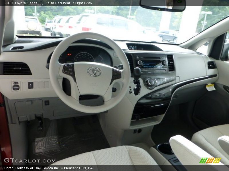 Salsa Red Pearl / Light Gray 2013 Toyota Sienna LE