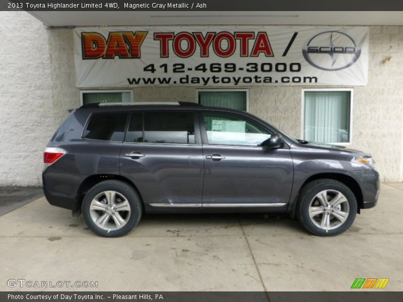 Magnetic Gray Metallic / Ash 2013 Toyota Highlander Limited 4WD