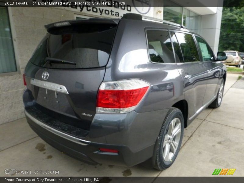 Magnetic Gray Metallic / Ash 2013 Toyota Highlander Limited 4WD