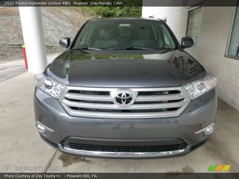 Magnetic Gray Metallic / Ash 2013 Toyota Highlander Limited 4WD