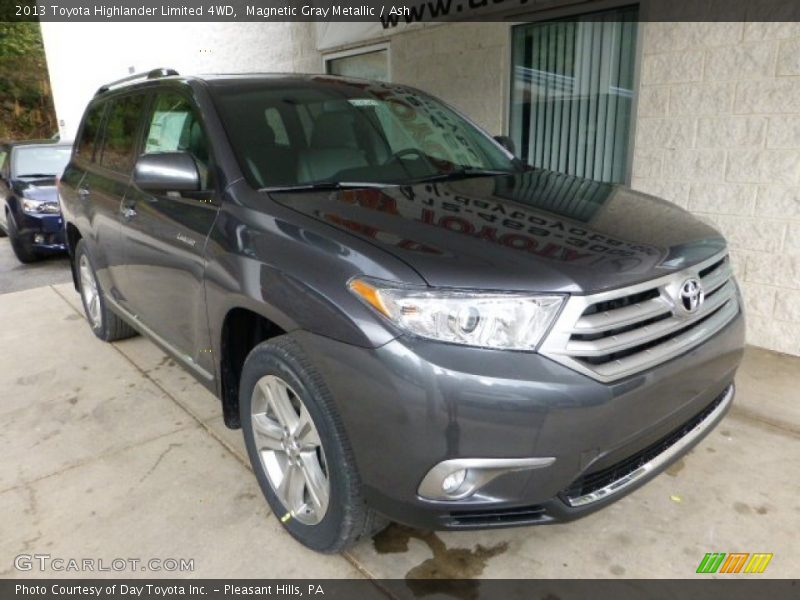 Magnetic Gray Metallic / Ash 2013 Toyota Highlander Limited 4WD