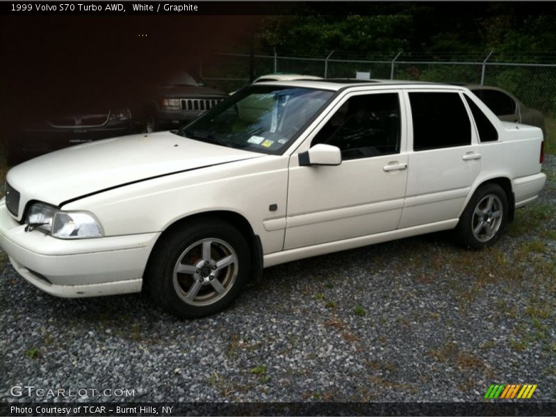 White / Graphite 1999 Volvo S70 Turbo AWD