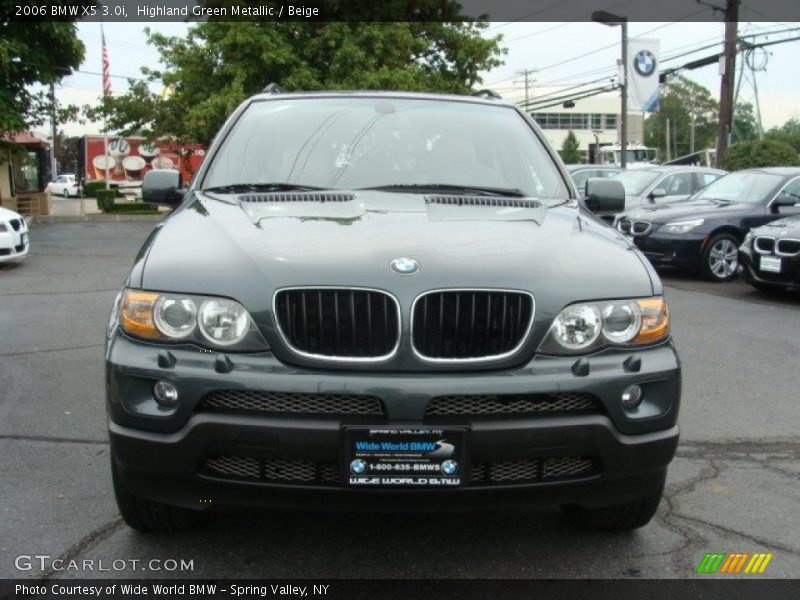 Highland Green Metallic / Beige 2006 BMW X5 3.0i