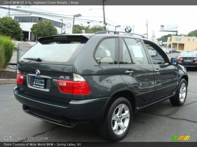 Highland Green Metallic / Beige 2006 BMW X5 3.0i