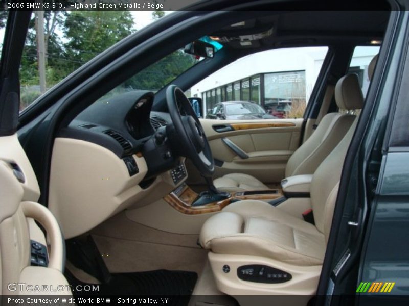 Highland Green Metallic / Beige 2006 BMW X5 3.0i
