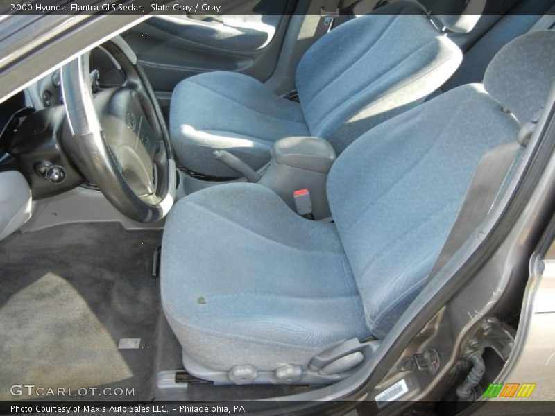 Slate Gray / Gray 2000 Hyundai Elantra GLS Sedan