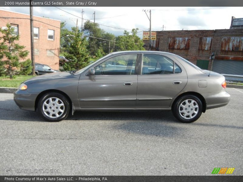 Slate Gray / Gray 2000 Hyundai Elantra GLS Sedan