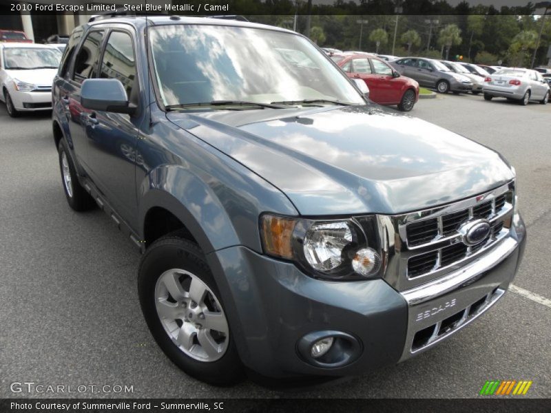 Steel Blue Metallic / Camel 2010 Ford Escape Limited
