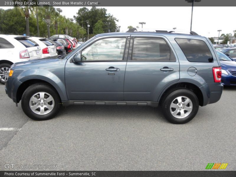 Steel Blue Metallic / Camel 2010 Ford Escape Limited