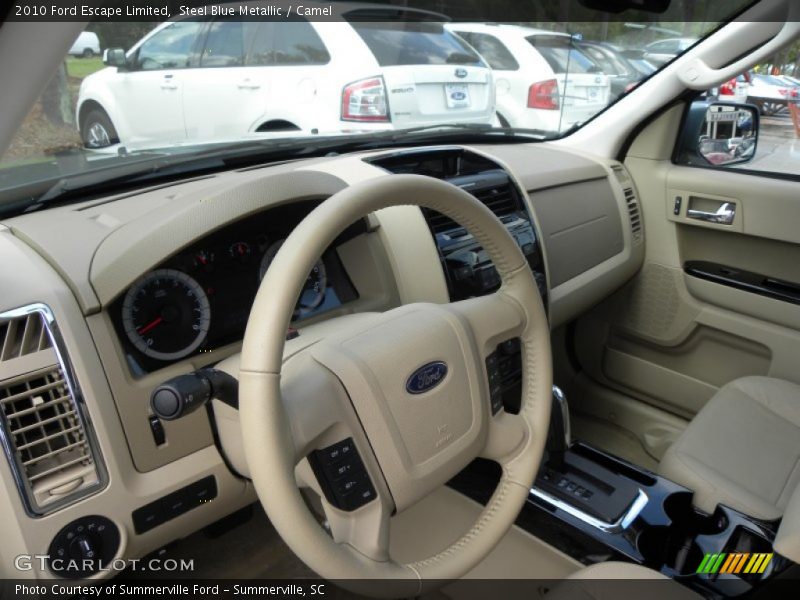 Steel Blue Metallic / Camel 2010 Ford Escape Limited