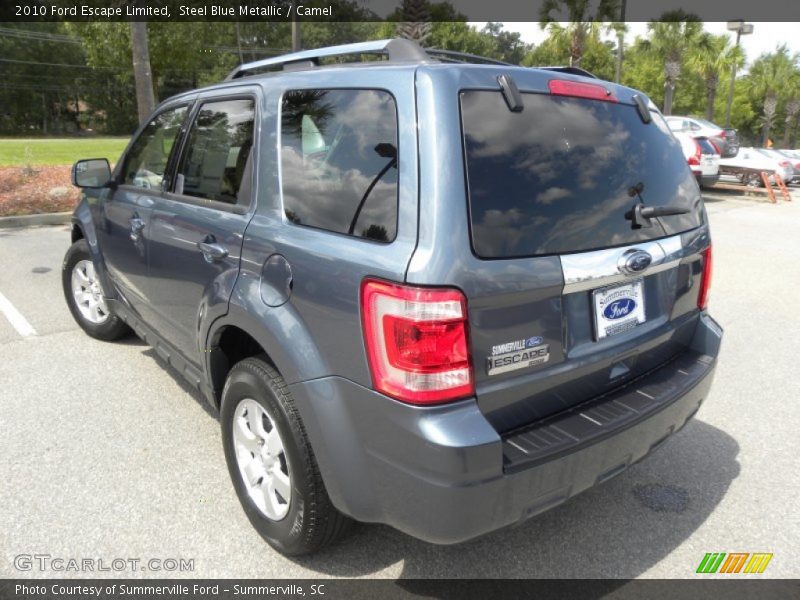 Steel Blue Metallic / Camel 2010 Ford Escape Limited
