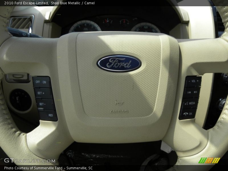 Steel Blue Metallic / Camel 2010 Ford Escape Limited