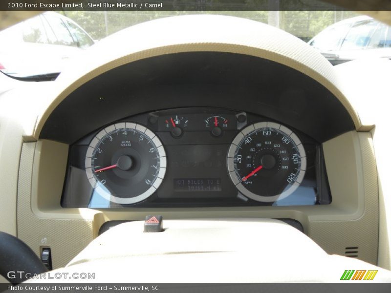 Steel Blue Metallic / Camel 2010 Ford Escape Limited