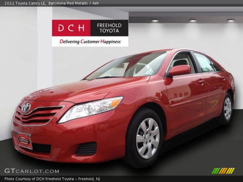 Barcelona Red Metallic / Ash 2011 Toyota Camry LE