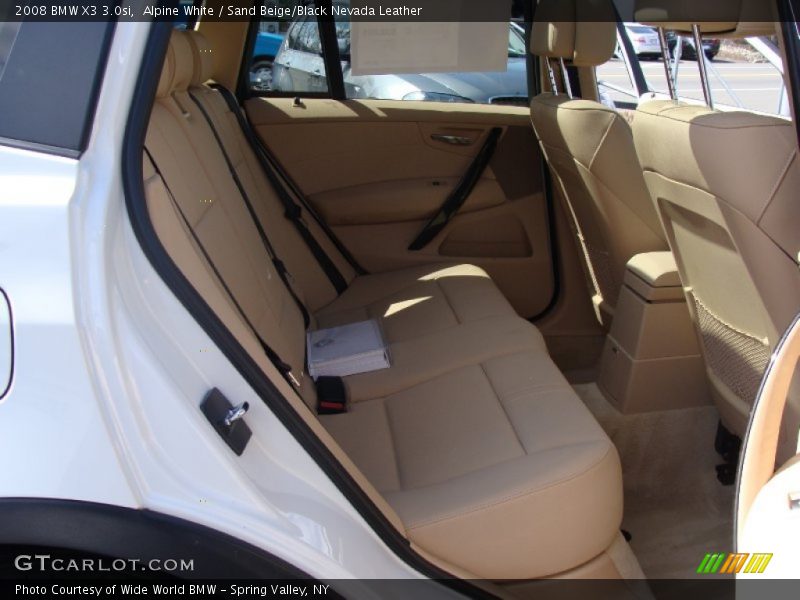 Alpine White / Sand Beige/Black Nevada Leather 2008 BMW X3 3.0si