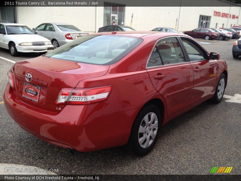 Barcelona Red Metallic / Ash 2011 Toyota Camry LE