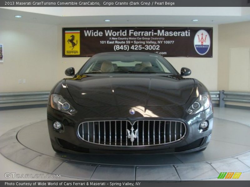 Grigio Granito (Dark Grey) / Pearl Beige 2013 Maserati GranTurismo Convertible GranCabrio