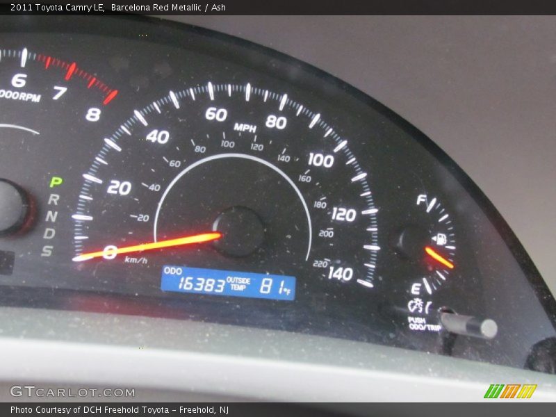 Barcelona Red Metallic / Ash 2011 Toyota Camry LE