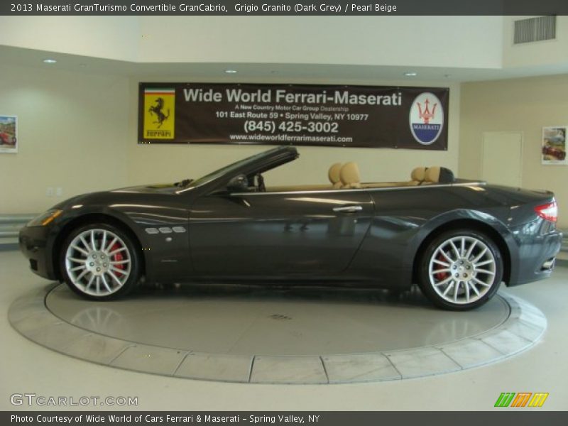 Grigio Granito (Dark Grey) / Pearl Beige 2013 Maserati GranTurismo Convertible GranCabrio