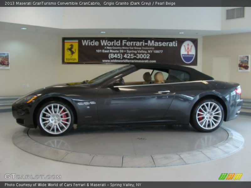 Grigio Granito (Dark Grey) / Pearl Beige 2013 Maserati GranTurismo Convertible GranCabrio