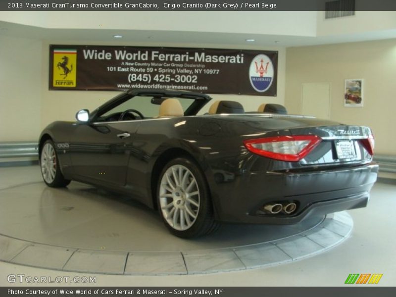 Grigio Granito (Dark Grey) / Pearl Beige 2013 Maserati GranTurismo Convertible GranCabrio