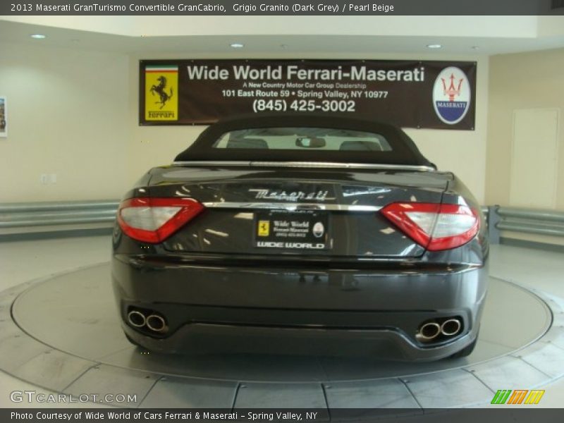 Grigio Granito (Dark Grey) / Pearl Beige 2013 Maserati GranTurismo Convertible GranCabrio