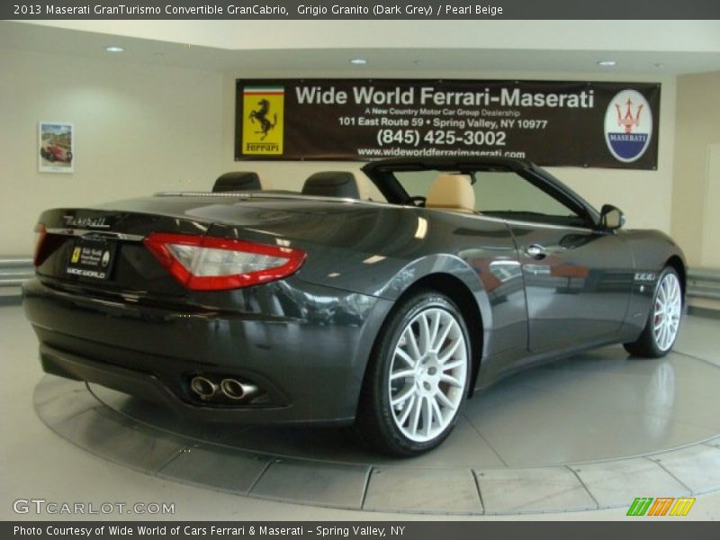 Grigio Granito (Dark Grey) / Pearl Beige 2013 Maserati GranTurismo Convertible GranCabrio