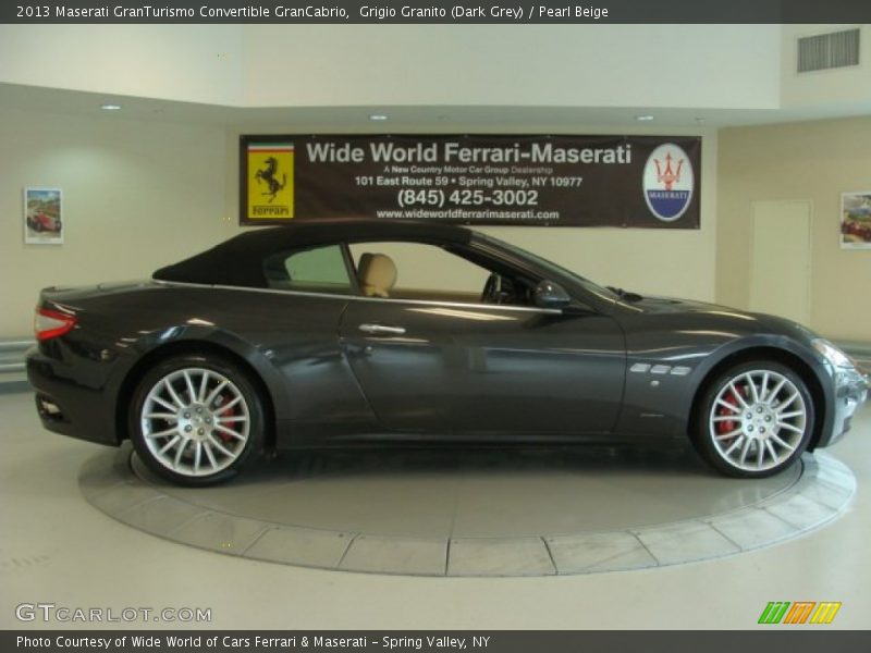 Grigio Granito (Dark Grey) / Pearl Beige 2013 Maserati GranTurismo Convertible GranCabrio