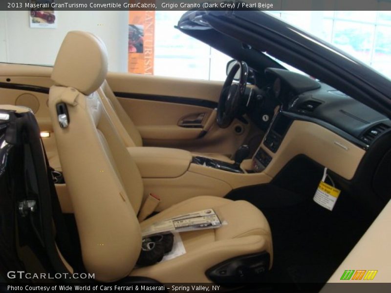 Grigio Granito (Dark Grey) / Pearl Beige 2013 Maserati GranTurismo Convertible GranCabrio