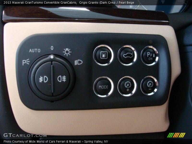 Controls of 2013 GranTurismo Convertible GranCabrio