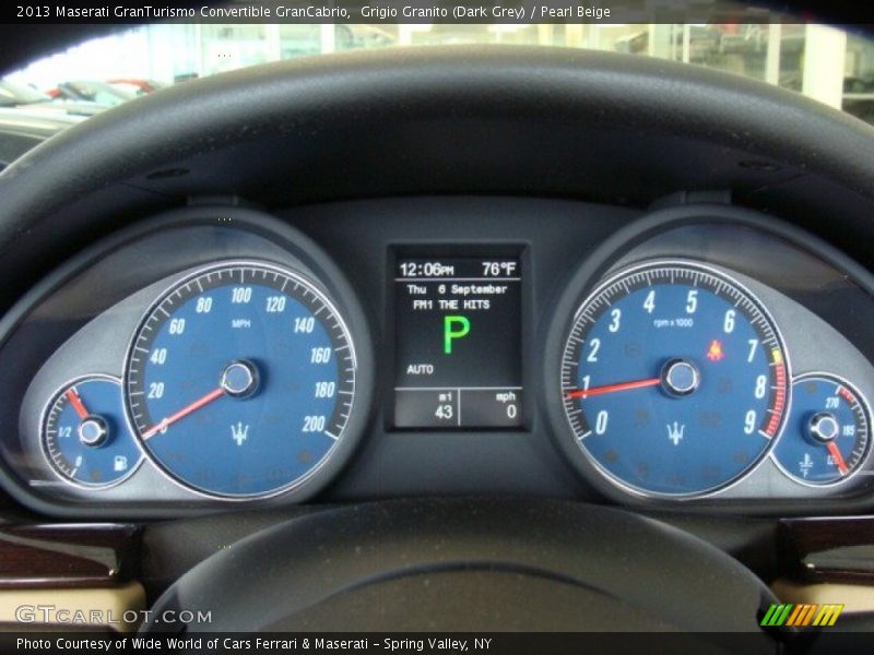  2013 GranTurismo Convertible GranCabrio GranCabrio Gauges