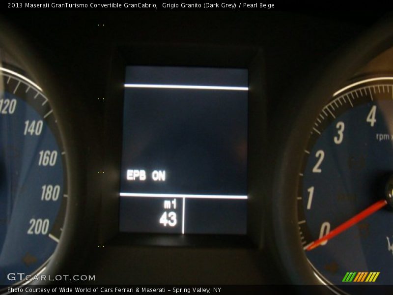 Grigio Granito (Dark Grey) / Pearl Beige 2013 Maserati GranTurismo Convertible GranCabrio
