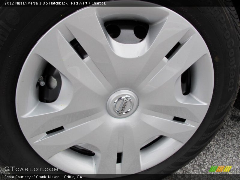Red Alert / Charcoal 2012 Nissan Versa 1.8 S Hatchback