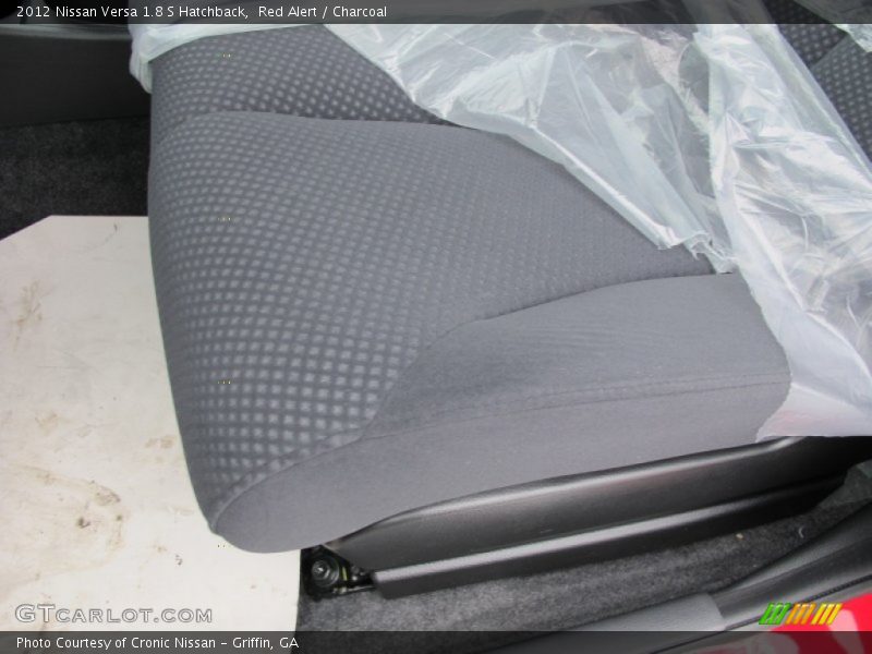 Red Alert / Charcoal 2012 Nissan Versa 1.8 S Hatchback