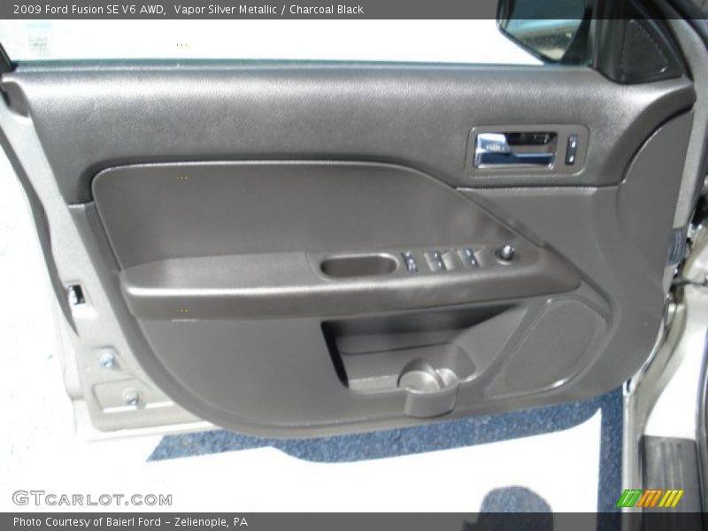 Vapor Silver Metallic / Charcoal Black 2009 Ford Fusion SE V6 AWD