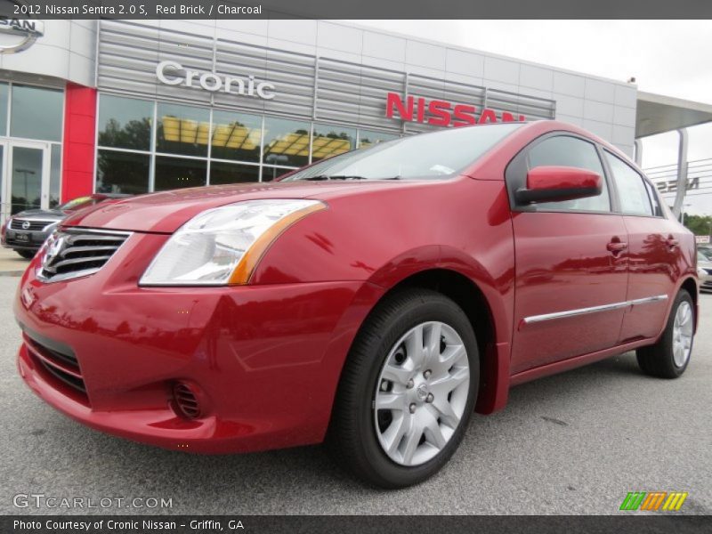 Red Brick / Charcoal 2012 Nissan Sentra 2.0 S