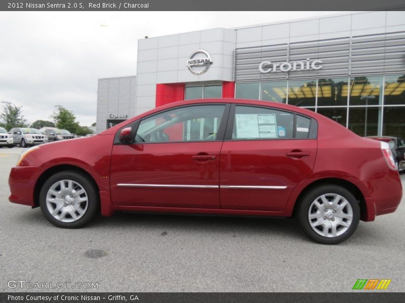 Red Brick / Charcoal 2012 Nissan Sentra 2.0 S