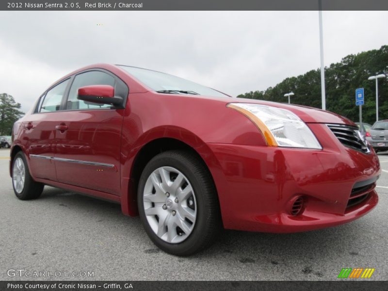 Red Brick / Charcoal 2012 Nissan Sentra 2.0 S