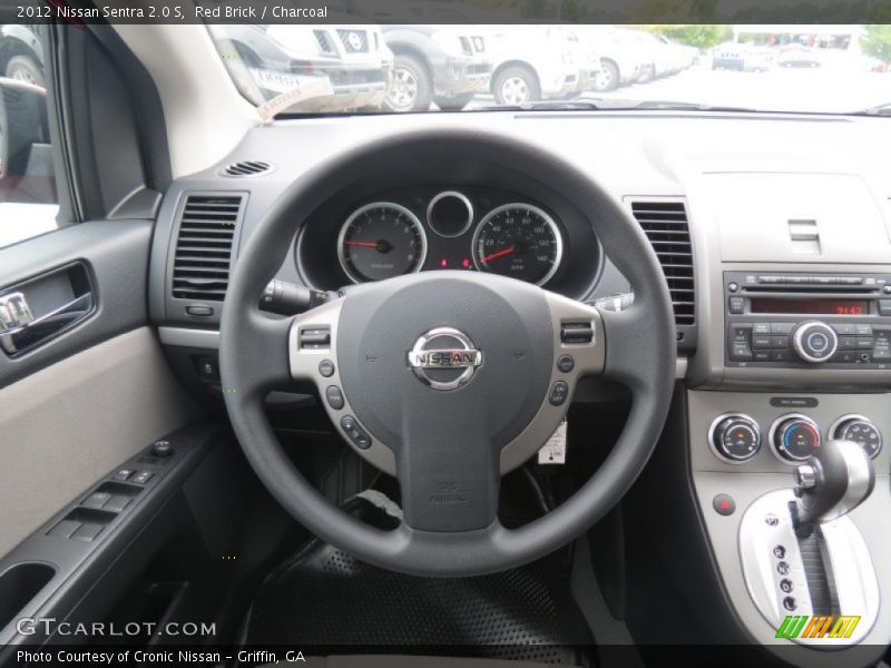 Red Brick / Charcoal 2012 Nissan Sentra 2.0 S