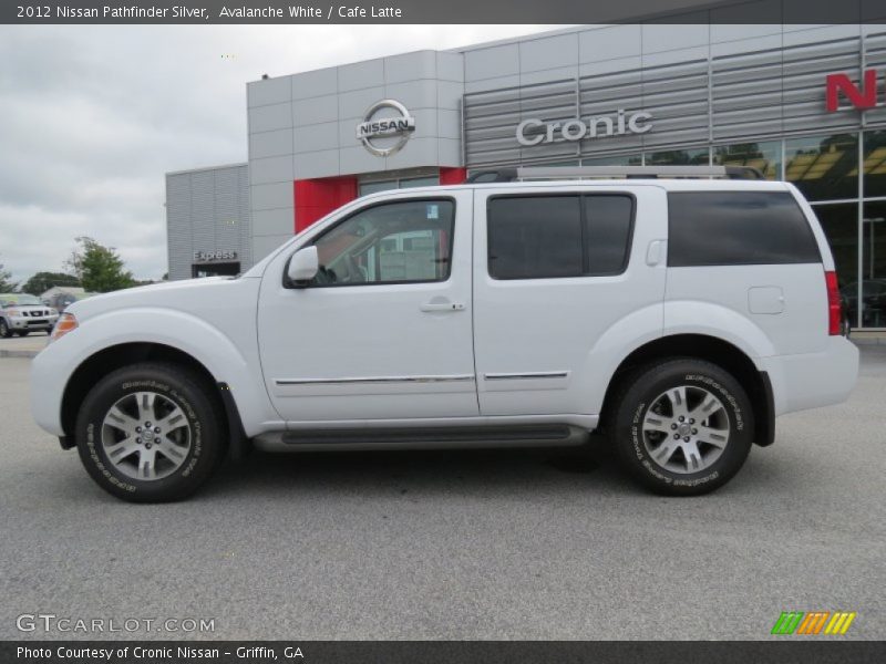 Avalanche White / Cafe Latte 2012 Nissan Pathfinder Silver