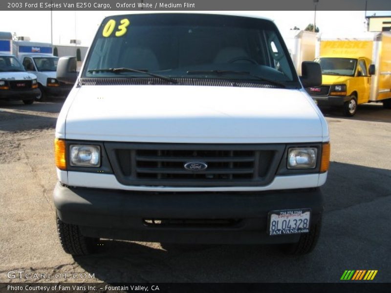 Oxford White / Medium Flint 2003 Ford E Series Van E250 Cargo